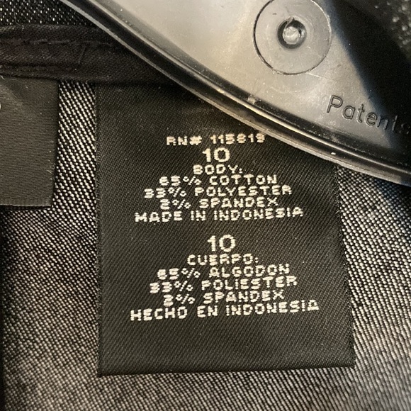 Nicole by Nicole Miller Cropped Jacket Sz 10 Black Stretch Denim Gold Rush - Picture 8 of 9